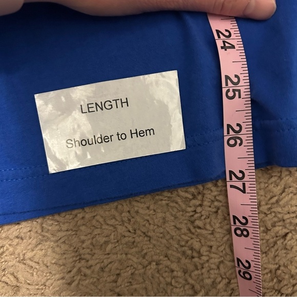 MASS MoCA Blue White Long Sleeve T-Shirt Top Women’s Size Medium - Picture 8 of 8